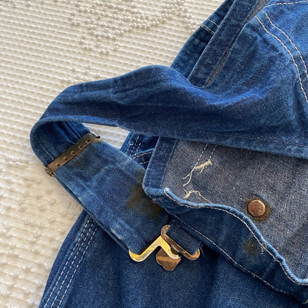 Carhartt Dark Blue Denim Women's Overalls - Picture 12 of 13